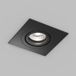 DK2111-BK Встраиваемый влагозащищённый светильник HYDRO, IP44, до 15 Вт LED, GU10, алюминий, чёрный